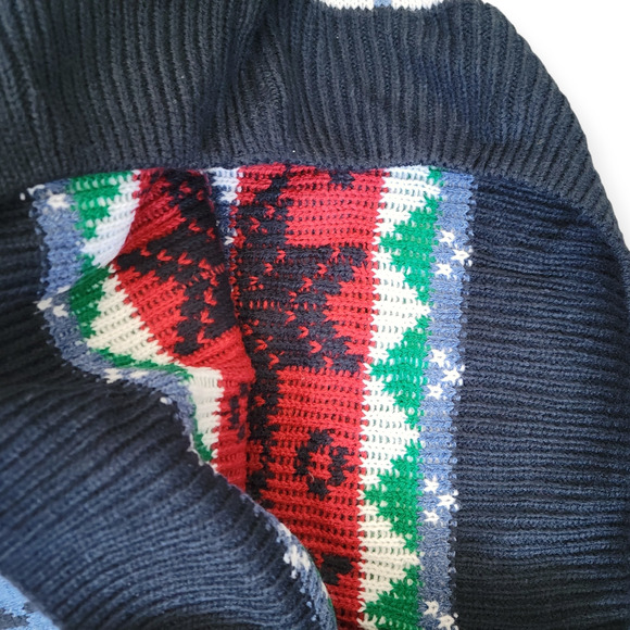 Pull&Bear Winter Holiday Crew Neck Knit Acrylic Blend Sweater Men Sz S - Picture 7 of 7